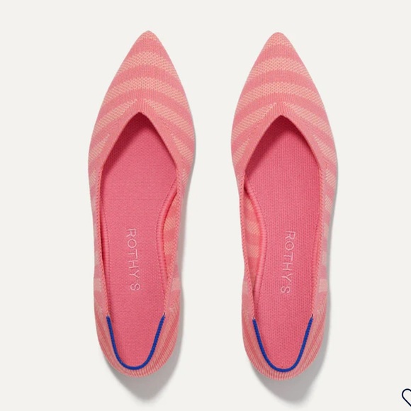 Rothy's Shoes - Rothy's Pink Striped Flats